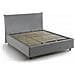 Letto Piazza E Mezza Ornella, Letto Contenitore Con Rivestimento In Tessuto, 100% Made In Italy, Apertura Frontale, Adatto Per Materasso Cm 120x190, Grigio - Foto miniatura 4