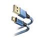 Hama Reflective Usb Kabel 1,5 M Usb 2.0 Usb A Micro-usb B Blau (00201555) - Foto miniatura 3