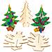 Aw983 Kit Alberi Di Natale 3d In Legno - Confezione Da 5, Arti E Mestieri Festivi - Foto miniatura 1