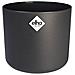 Vaso 24,7 X 24,7 X 23,3 Cm Nero Antracite Polipropilene Plastica Rotondo - Foto miniatura 1