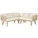Set Da Giardino 5 Posti Legno D'acacia Beige Alcamo - Foto miniatura 5