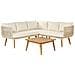 Set Da Giardino 5 Posti Legno D'acacia Beige Alcamo - Foto miniatura 7
