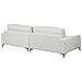 Divano Angolare 3 Posti Maloy Ciniglia Grigio Chiaro Lato Sinistro - Foto miniatura 4