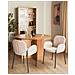 Set Di 2 Sedie Da Pranzo Tessuto Beige Albee - Foto miniatura 1