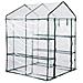 Serra In Acciaio Copertura Pvc L143xp143xh195 Cm Garden Cottage Brixo - Foto miniatura 1
