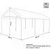 Gazebo Per Auto In Acciaio E Poliestere 3x6 Mt Adeline - Foto miniatura 4