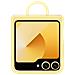 Galaxy Z Flip6 Silicone Case with Ring Gialla - Foto miniatura 1