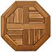 Piano Per Tavolo 40x40x2,5 Cm Ottagonale Legno Massello Teak - Foto miniatura 2