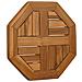Piano Per Tavolo 40x40x2,5 Cm Ottagonale Legno Massello Teak - Foto miniatura 3