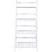 Libreria Scaffale Multiuso in Legno di Bambu 4 Ripiani 116x48x32cm Casa Ufficio - Foto miniatura 3