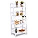 Libreria Scaffale Multiuso in Legno di Bambu 4 Ripiani 116x48x32cm Casa Ufficio - Foto miniatura 4