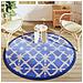 Tappeto Da Esterno Blu E Bianco 160 Cm In Pp - Foto miniatura 3