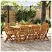 Set Da Pranzo Da Giardino 9pz 180x90x75cm Legno Massello Acacia - Foto miniatura 1