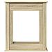 Cornice per Camino Rovere Sonoma 75x20x87,5 cm in Truciolato - Foto miniatura 4