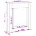 Cornice per Camino Rovere Sonoma 75x20x87,5 cm in Truciolato - Foto miniatura 9