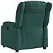 Poltrona Massaggiante Reclinabile Verde Scuro in Tessuto - Foto miniatura 5