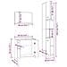 Set Mobili da Bagno 3 pz Rovere Fumo in Legno Multistrato - Foto miniatura 6