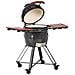 Barbecue A Carbonella Kamado Ceramica Nero - Foto miniatura 2