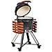 Barbecue A Carbonella Kamado Ceramica Nero - Foto miniatura 4