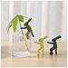 5 Pezzi Clip Di Supporto Per Piante Idroponiche A Forma Di Coniglio - Simpatico Stabilizzatore Di Fissaggio Per Idroponica, Giardino E Acquario Green - Foto miniatura 3