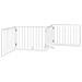 Cancello Cani Porta Pieghevole Bianco 4 Pannelli 320 cm Pioppo - Foto miniatura 6