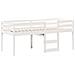 Letto a Soppalco con Tetto Bianco 80x200 cm in Legno di Pino - Foto miniatura 5
