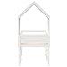 Letto a Soppalco con Tetto Bianco 80x200 cm in Legno di Pino - Foto miniatura 7