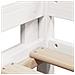 Letto a Soppalco con Tetto Bianco 80x200 cm in Legno di Pino - Foto miniatura 9