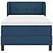 Letto box spring con materasso Blu 90 x 190 cm Tessuto - Foto miniatura 8