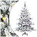 Albero di Natale Artificiale con Rami Pieghevoli Bianco 150 cm - Foto miniatura 1