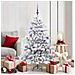 Albero di Natale Artificiale con Rami Pieghevoli Bianco 150 cm - Foto miniatura 2