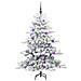 Albero di Natale Artificiale con Rami Pieghevoli Bianco 150 cm - Foto miniatura 3