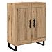 Credenza 2 pcs Rovere artigianale Legno Stratificato e Vetro - Foto miniatura 6