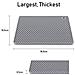 Set Di 4 Sottopentola In Silicone - 18 Cm Quadrati Resistenti Al Calore Gray - Foto miniatura 2