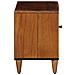 Mobile TV Noce 80 x 33 x 46 cm Legno di mango massello - Foto miniatura 4