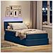 Letto con contenitore e LED con led Blu 90 x 200 cm Tessuto - Foto miniatura 5