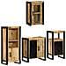 Set di mobili per il bagno 4 pcs Legno di Mango Massello - Foto miniatura 1