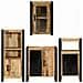 Set di mobili per il bagno 4 pcs Legno di Mango Massello - Foto miniatura 9