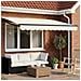 Tenda retrattile manuale con LED Crema 3 x 2,5 m - Foto miniatura 2