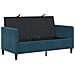 Divano con Storage Blu 152 x 78 x 87 cm Poliestere - Foto miniatura 4