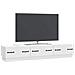 Mobile TV Bianco Lucido 147 x 34,5 x 27 cm Legno ingegnerizzato - Foto miniatura 2