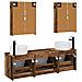 Set di Armadi da Bagno 5 pcs Legno antico 53 x 15,5 x 70 cm - Foto miniatura 8