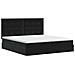 Letto con contenitore e materasso Nero 200 x 200 cm Velluto - Foto miniatura 8