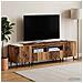 Mobile TV LED a 5 pezzi Legno antico Legno ingegnerizzato - Foto miniatura 2