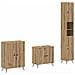 Set di armadietti da bagno in 3 pezzi BREDA Rovere Artigianale - Foto miniatura 1