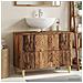 Armadio per Lavabo da Bagno DELFT Legno antico 82 x 41 x 59 cm - Foto miniatura 2