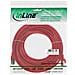 In line cavo patch per rete dati lan cat. 5e, 2x rj45, schermatura futp, colore rosso, 7m - Foto miniatura 2