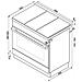 Cucina Elettrica CPF9GPWH 6 Fuochi a Gas Forno Elettrico Dimensione 90 x 60 cm Colore Bianco - Foto miniatura 3