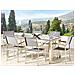 Set Di Tavolo E 6 Sedie Da Giardino In Acciaio, Granito E Fibra Tessile Grigia- Piano Singolo- Grigio Lucido - 180cm - Grosseto - Foto miniatura 21