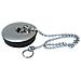 Tappo Per Scarico Con Catenella E Placca Inox Mm 52 - Foto miniatura 1